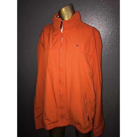 tommy hilfiger windbreaker orange